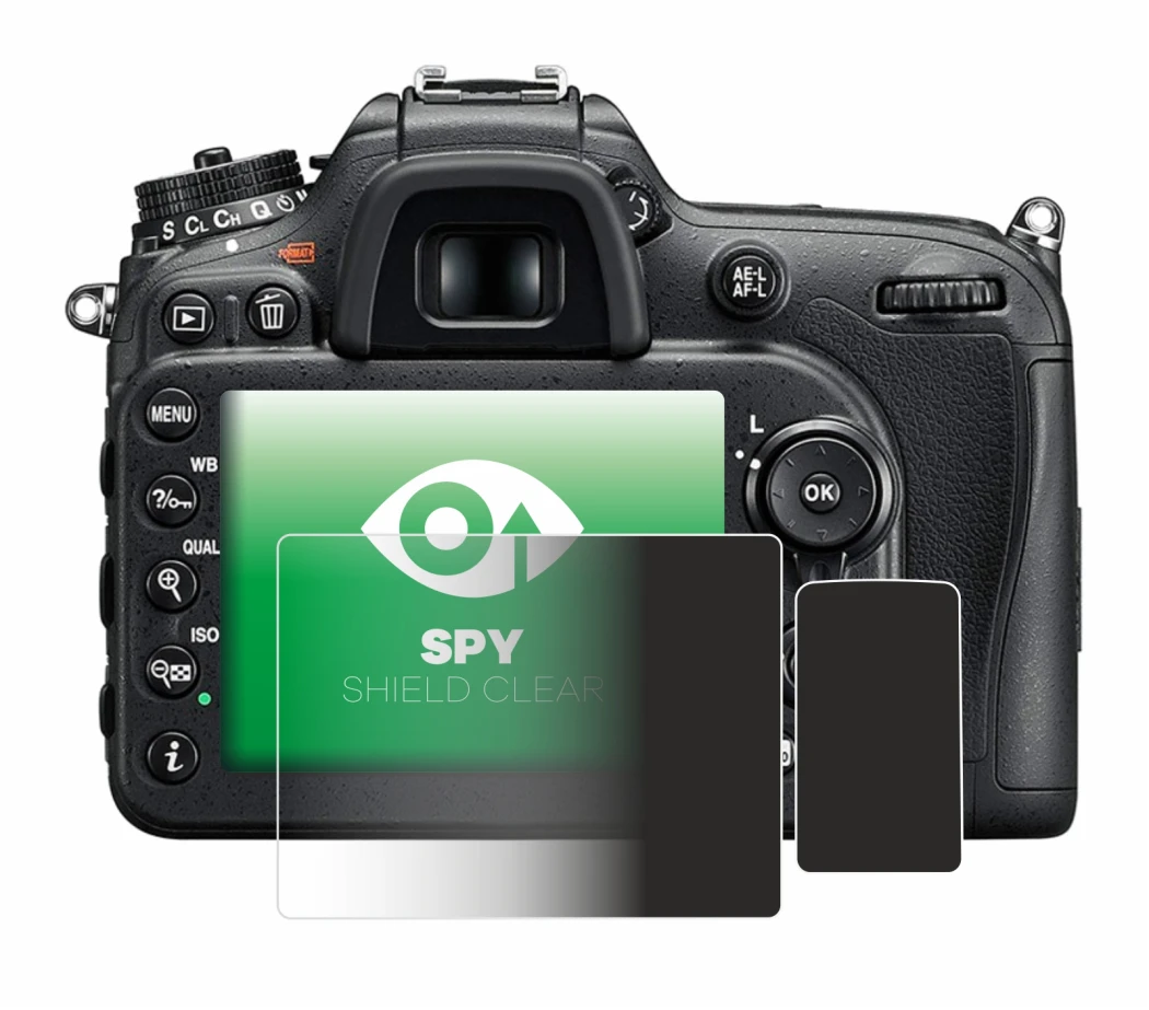 Image de l'appareil Nikon D7200 avec une grande variété de protections d'écran.