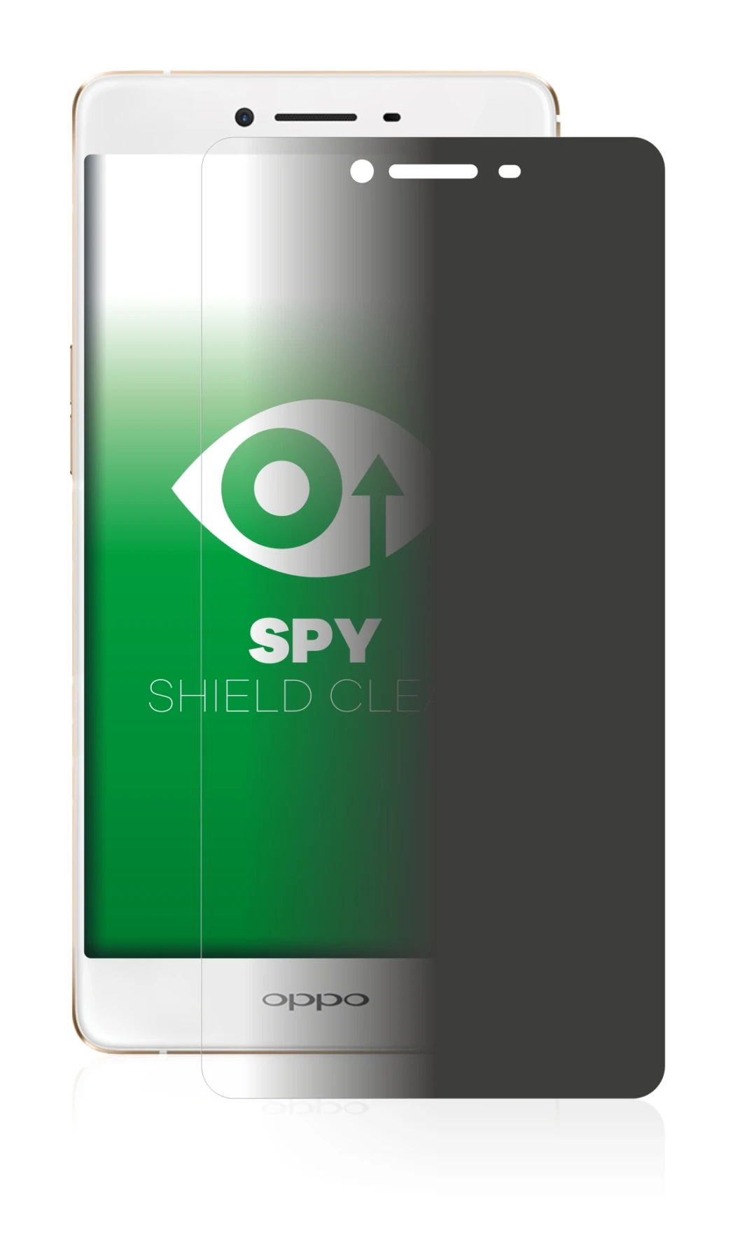 Image de l'appareil Oppo R7s avec une grande variété de protections d'écran.