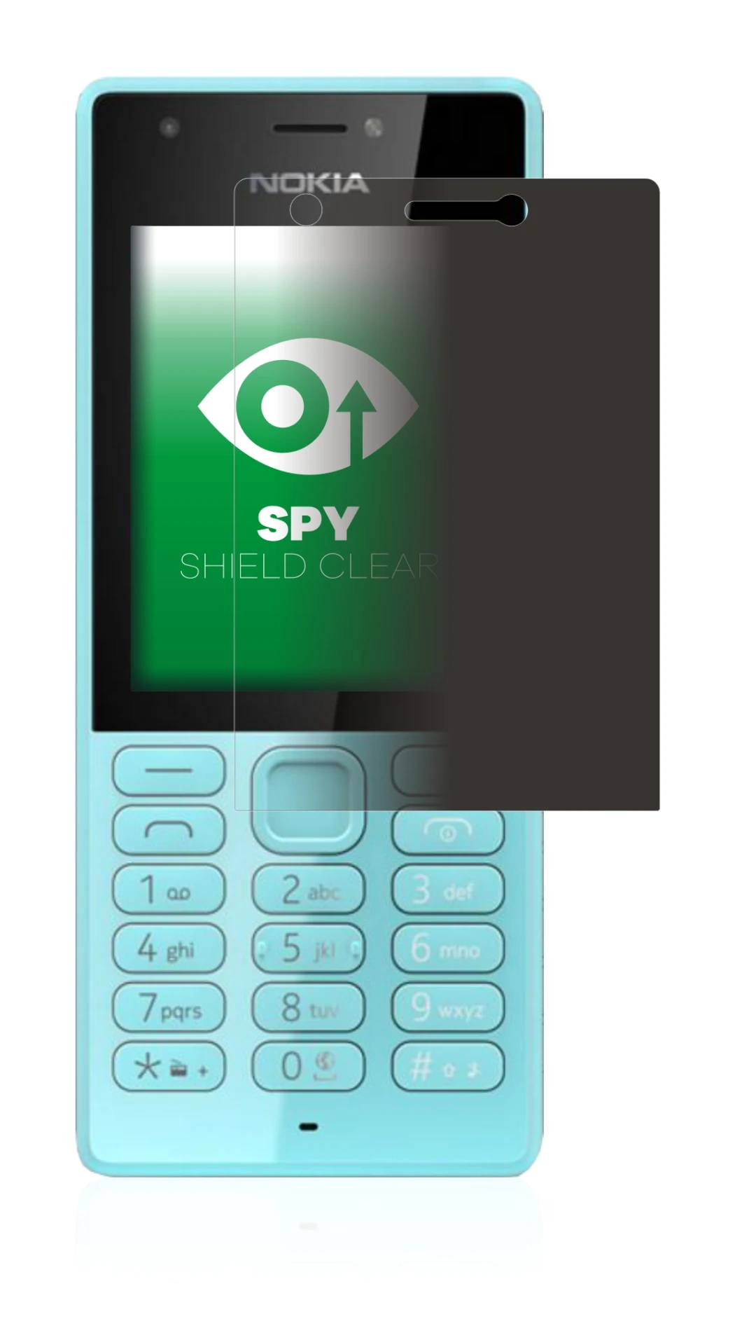 Image de l'appareil Nokia 216 avec une grande variété de protections d'écran.