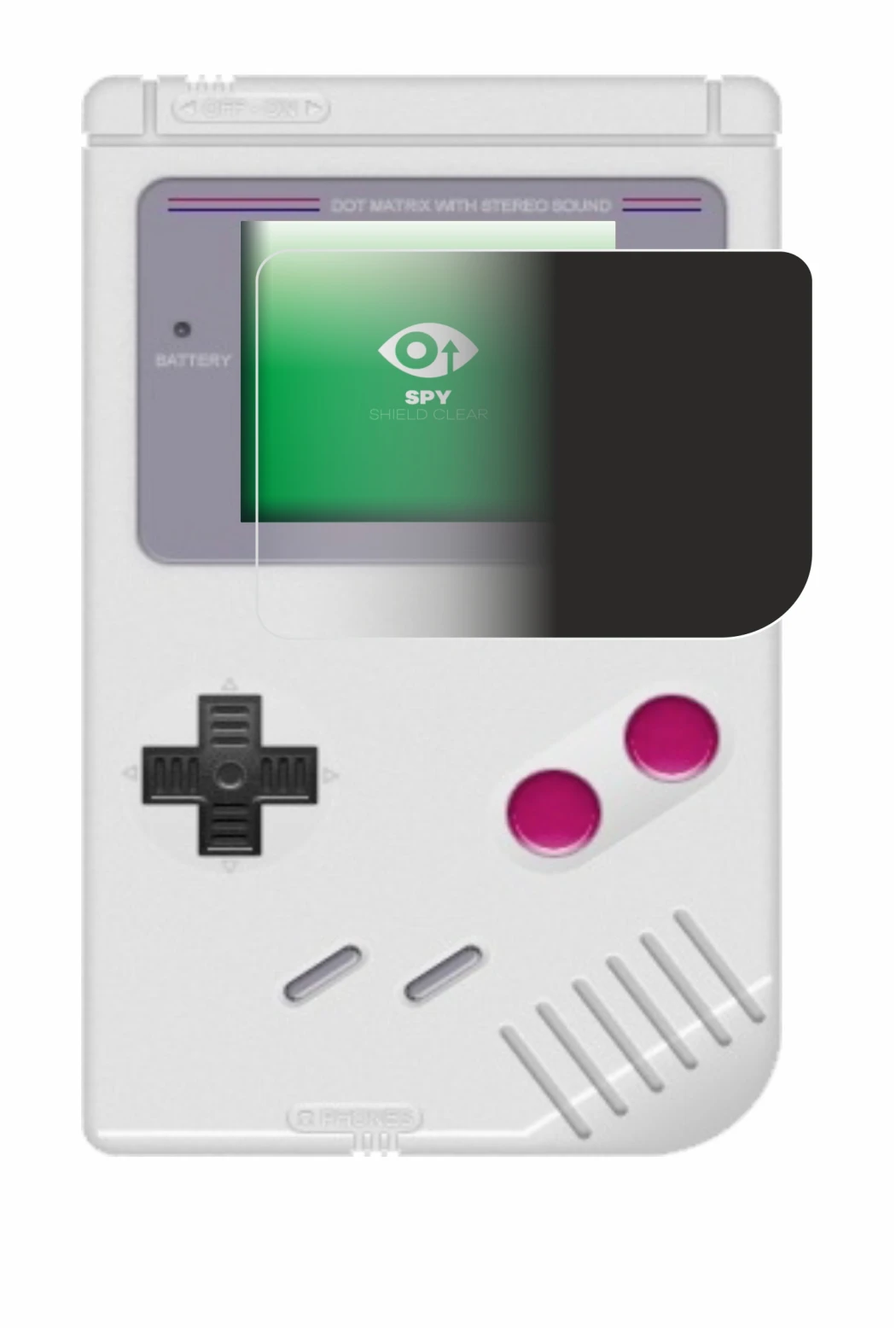 Image de l'appareil Nintendo Gameboy (1989) avec une grande variété de protections d'écran.