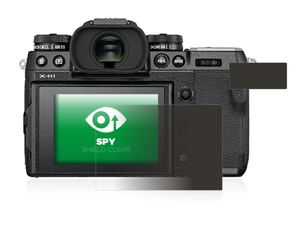 Image de l'appareil Fujifilm X-H1 avec une grande variété de protections d'écran.