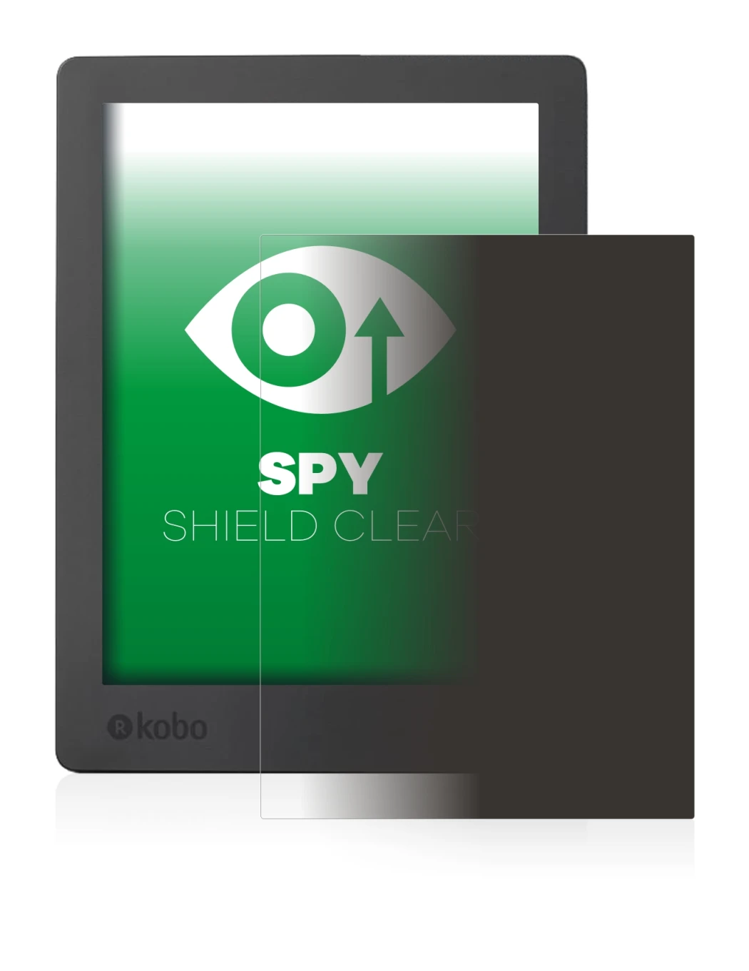 Image de l'appareil Kobo Aura H2O Edition 2 avec une grande variété de protections d'écran.