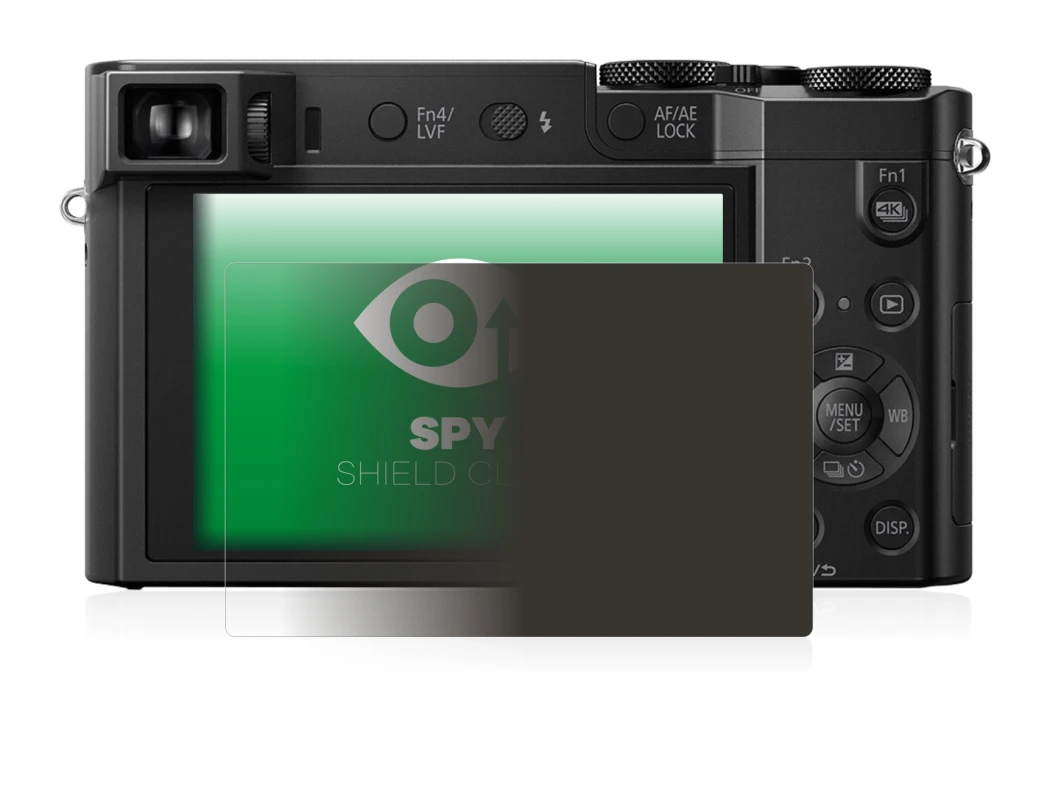 Image de l'appareil Panasonic Lumix DMC-TZ100 avec une grande variété de protections d'écran.