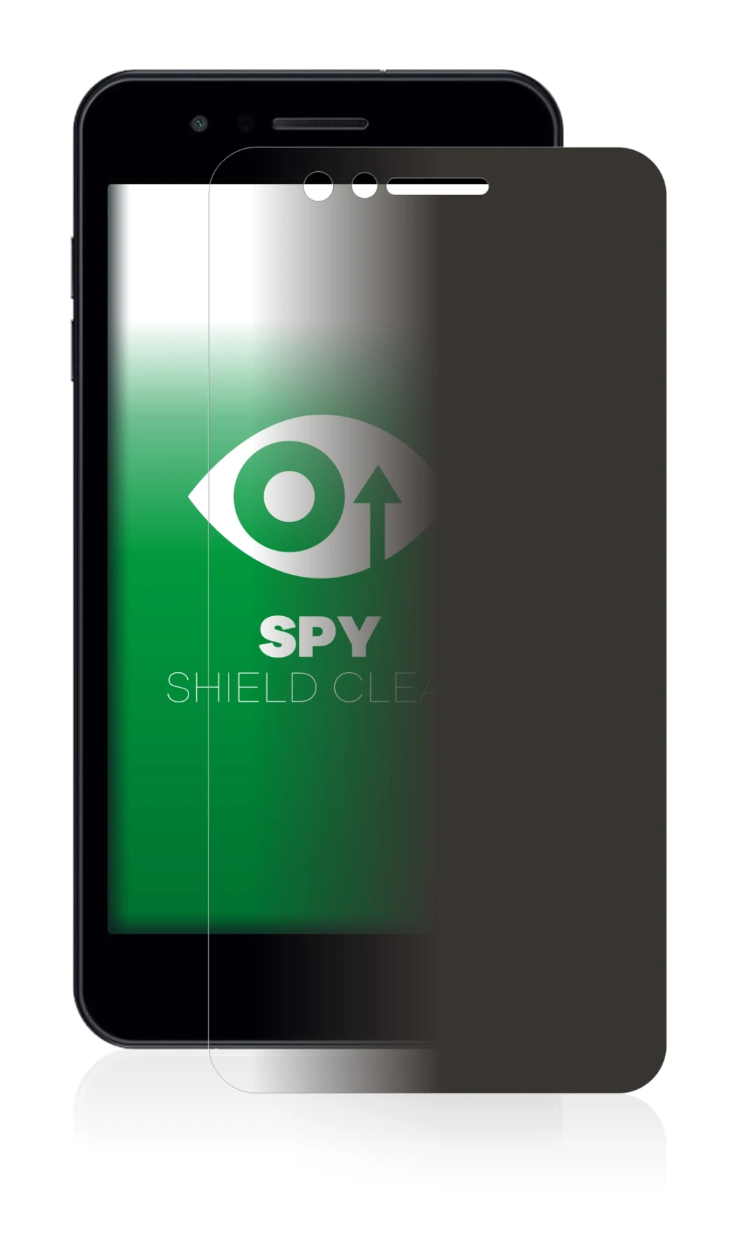 Image de l'appareil LG K9 avec une grande variété de protections d'écran.