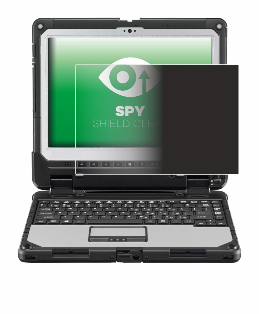 Image de l'appareil Panasonic Toughbook CF-33 avec une grande variété de protections d'écran.