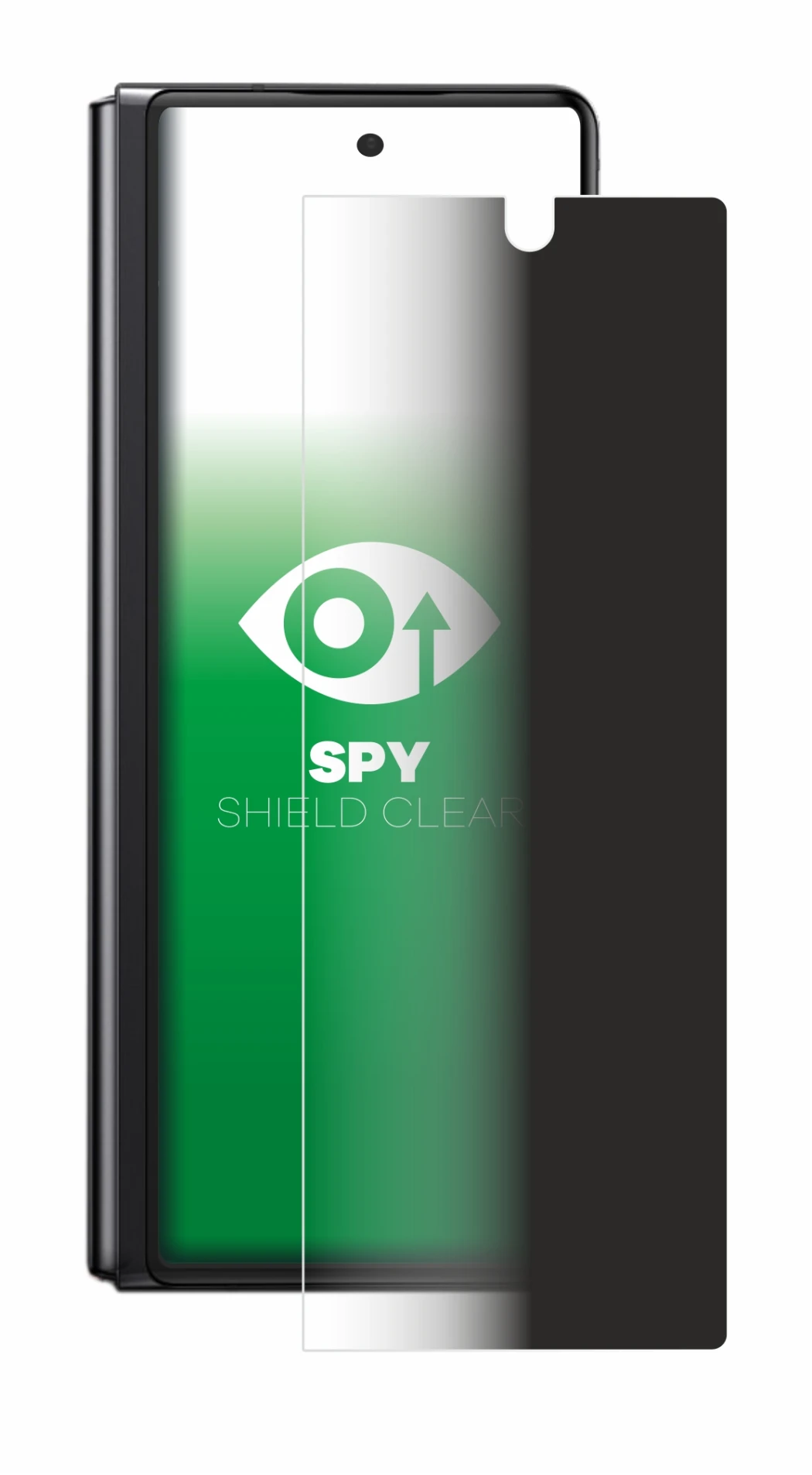 Image de l'appareil Samsung Galaxy Z Fold 2 5G avec une grande variété de protections d'écran.