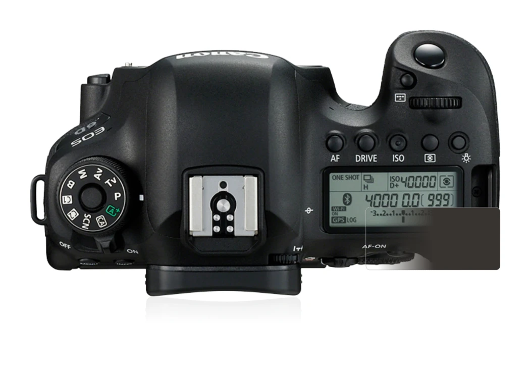Image de l'appareil Canon EOS 6D (affichage des épaules) avec une grande variété de protections d'écran.
