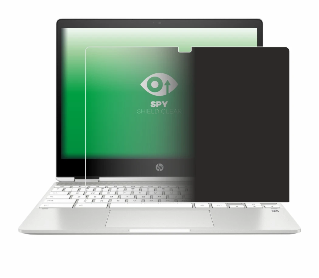 Image de l'appareil HP Chromebook x360 12b-ca0005nf avec une grande variété de protections d'écran.