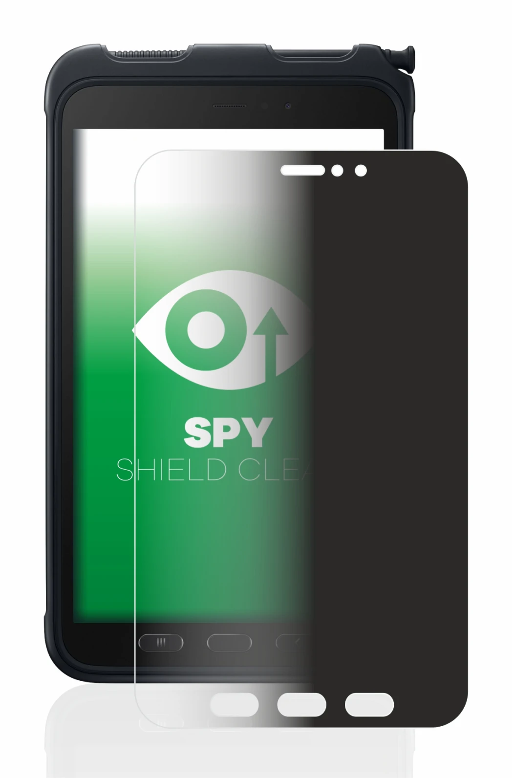 Image de l'appareil Samsung Galaxy Tab Active 3 avec une grande variété de protections d'écran.