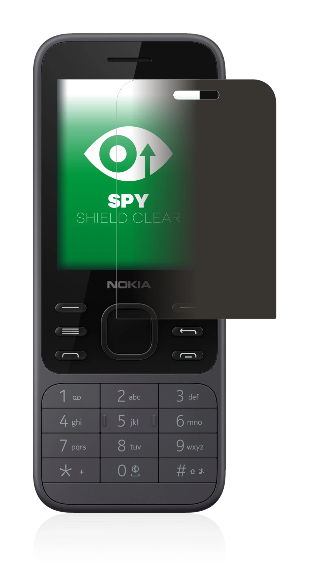 Image de l'appareil Nokia 6300 2020 avec une grande variété de protections d'écran.