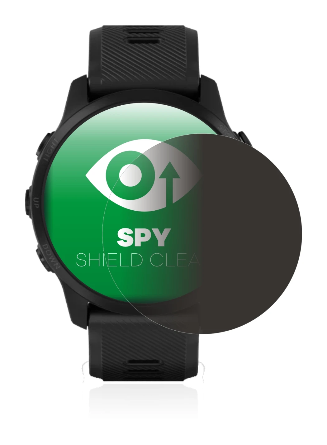 Image de l'appareil Garmin Forerunner 945 LTE avec une grande variété de protections d'écran.