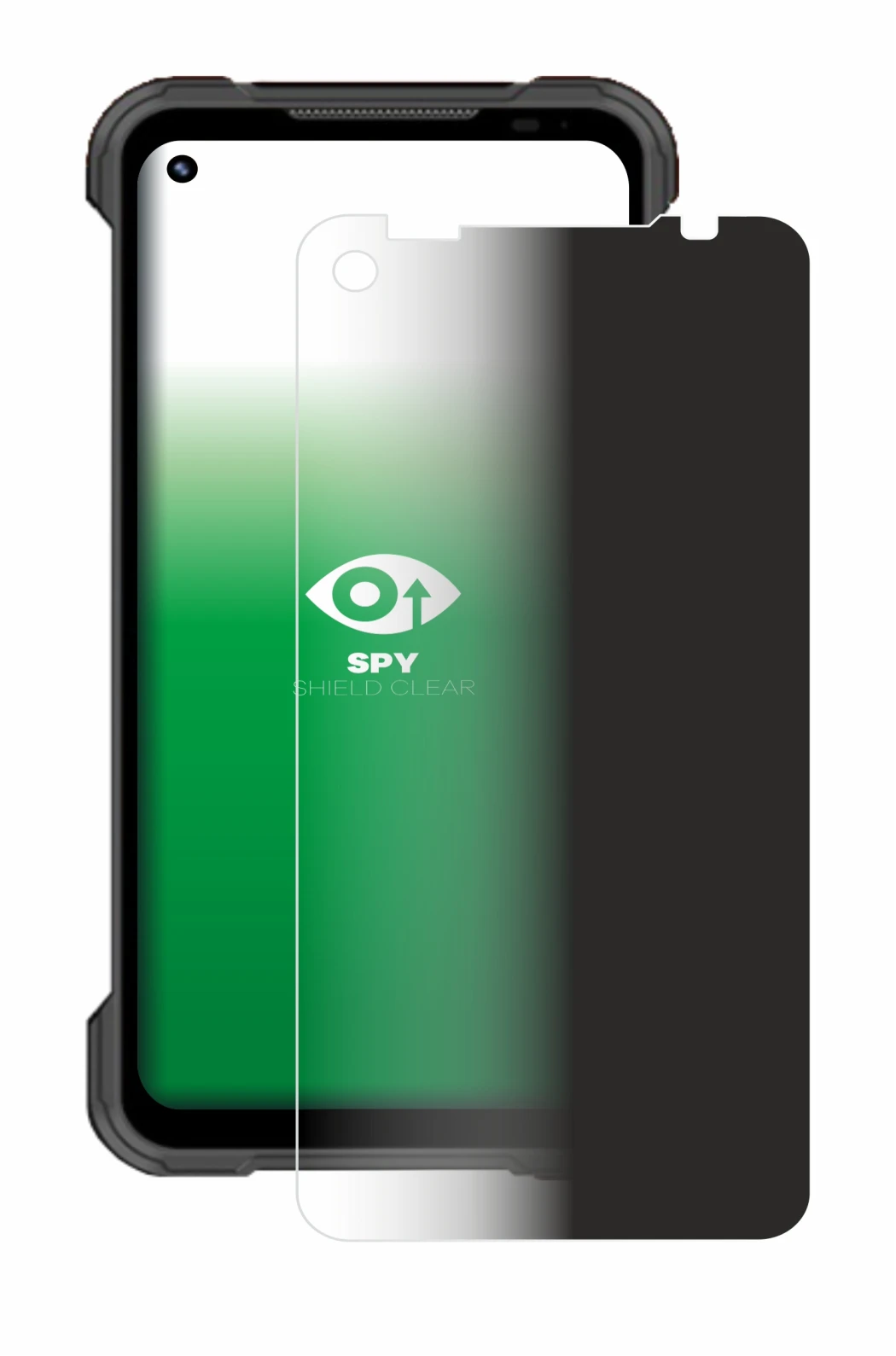 Image de l'appareil Doogee S97 Pro avec une grande variété de protections d'écran.