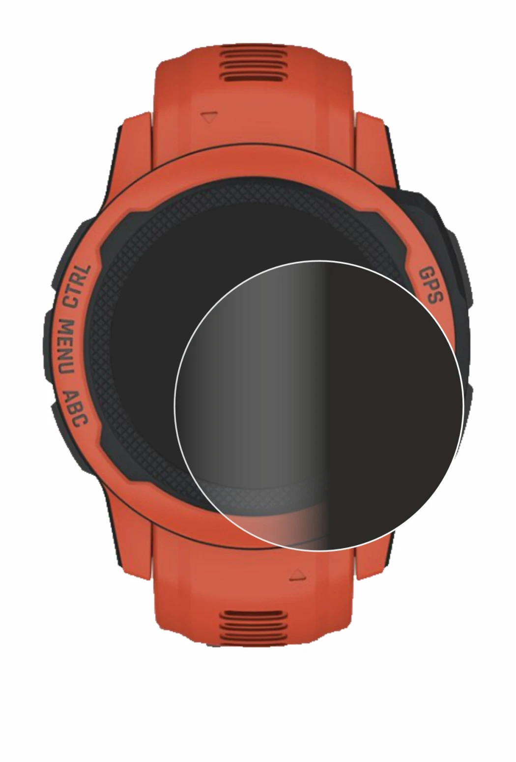Image de l'appareil Garmin Instinct 2S avec une grande variété de protections d'écran.