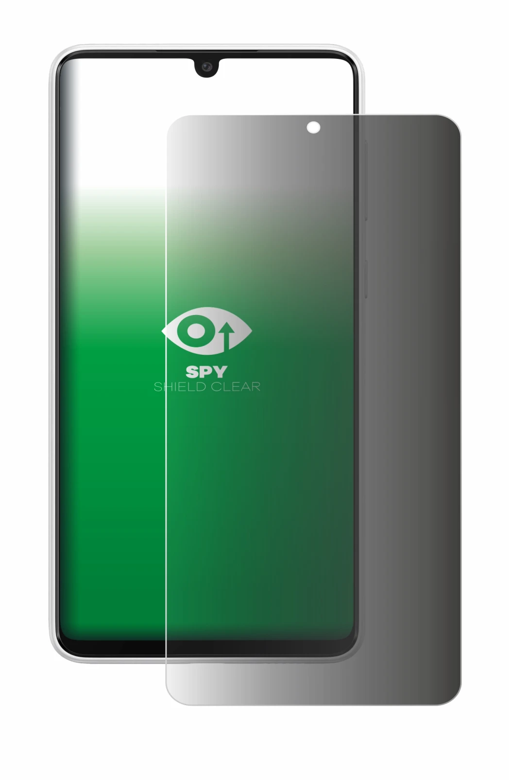 Image de l'appareil Samsung Galaxy A33 5G avec une grande variété de protections d'écran.