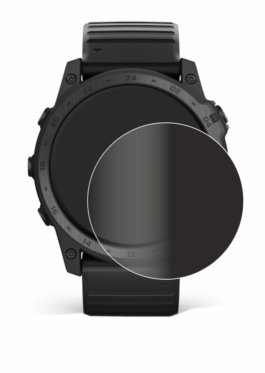 Image de l'appareil Garmin Tactix 7 Pro avec une grande variété de protections d'écran.