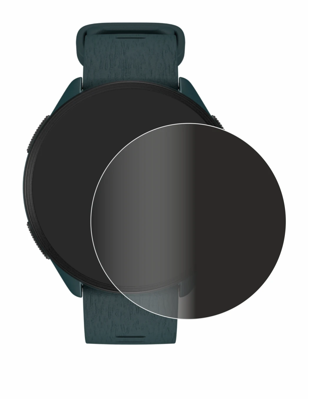 Image de l'appareil Polar Pacer avec une grande variété de protections d'écran.