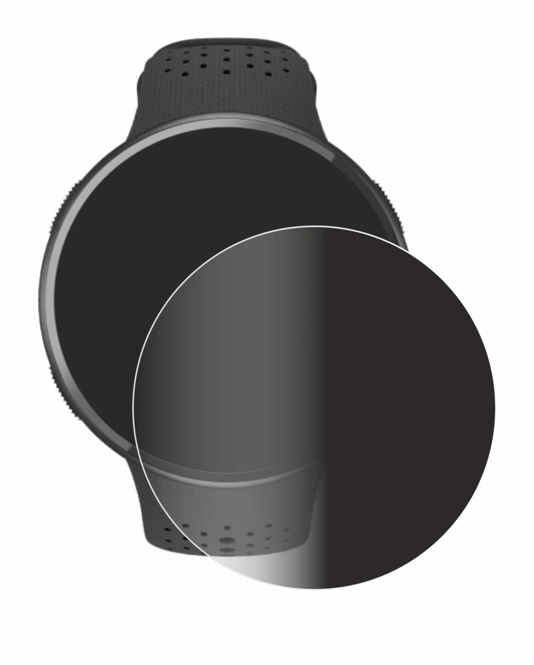 Image de l'appareil Polar Pacer Pro avec une grande variété de protections d'écran.