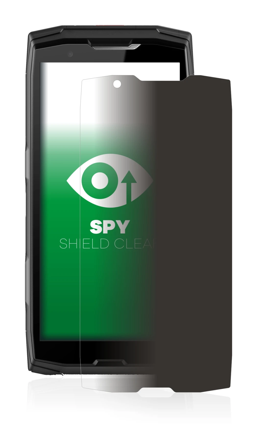 Image de l'appareil Crosscall Core-X5 avec une grande variété de protections d'écran.