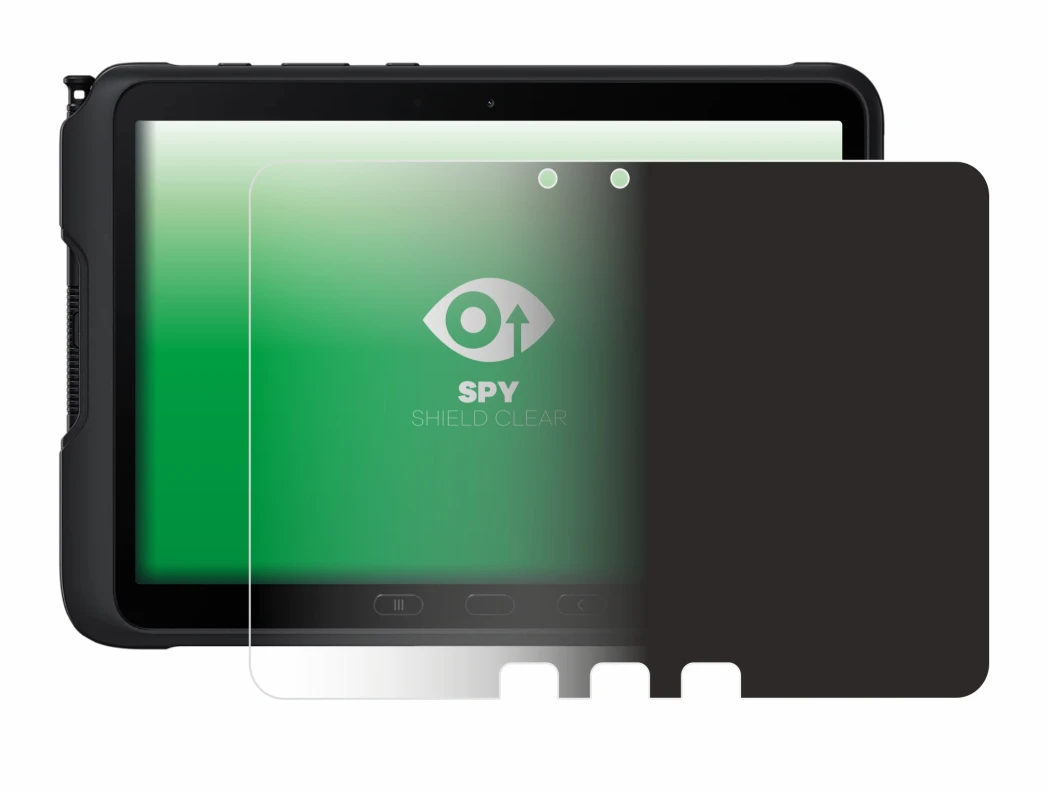 Image de l'appareil Samsung Galaxy Tab Active 4 Pro avec une grande variété de protections d'écran.