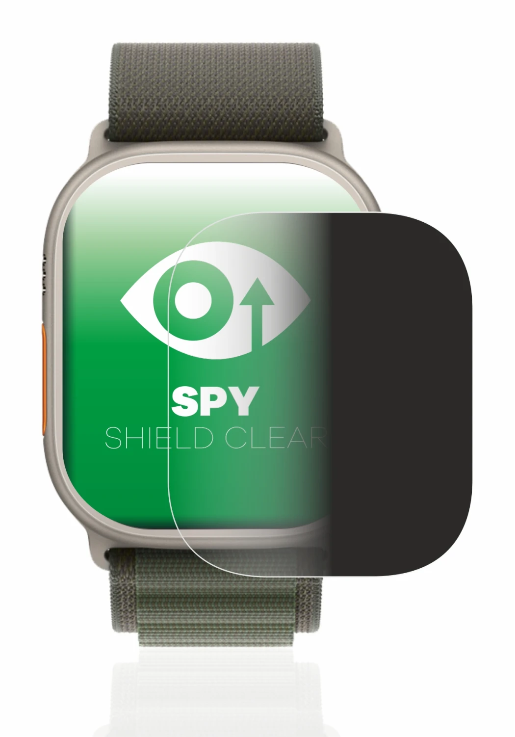 Image de l'appareil Apple Watch Ultra (49 mm) avec une grande variété de protections d'écran.