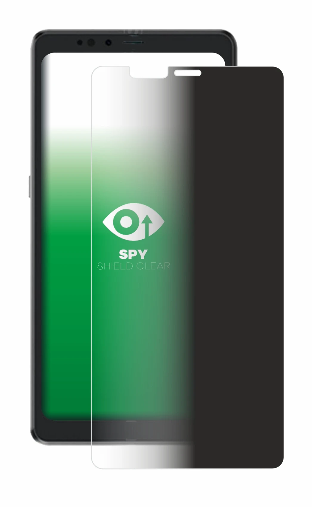 Image de l'appareil Hisense A9 avec une grande variété de protections d'écran.
