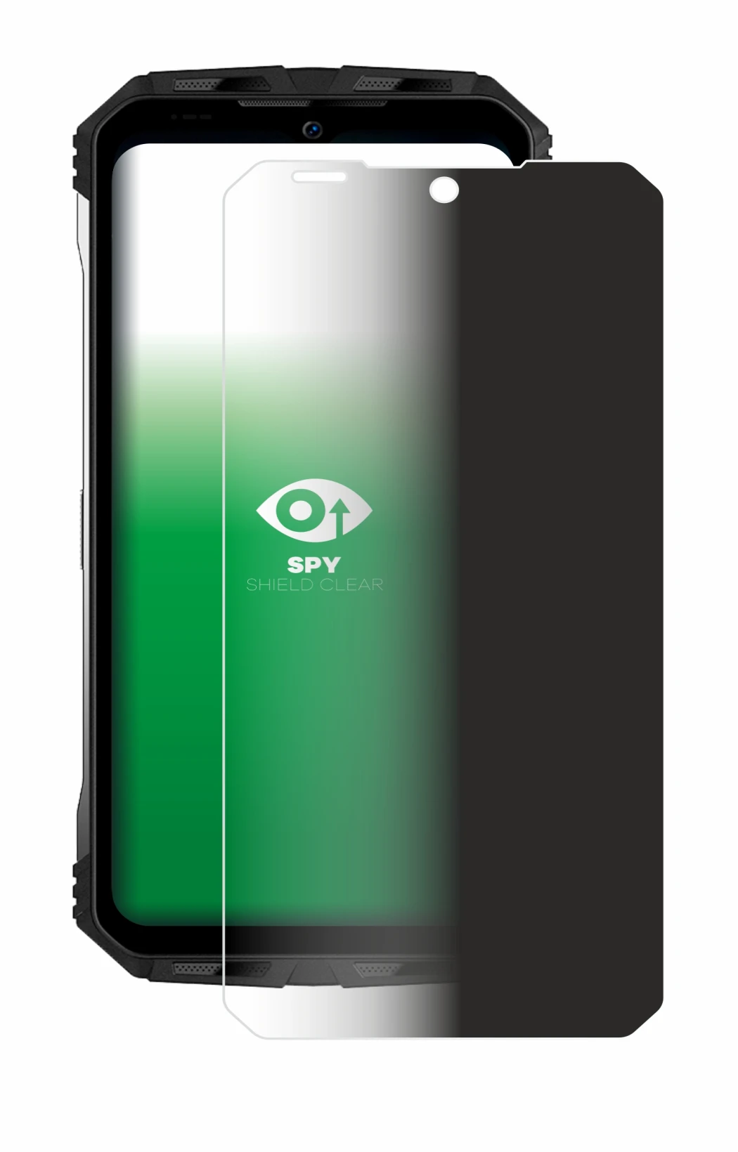 Image de l'appareil Doogee S100 Pro avec une grande variété de protections d'écran.