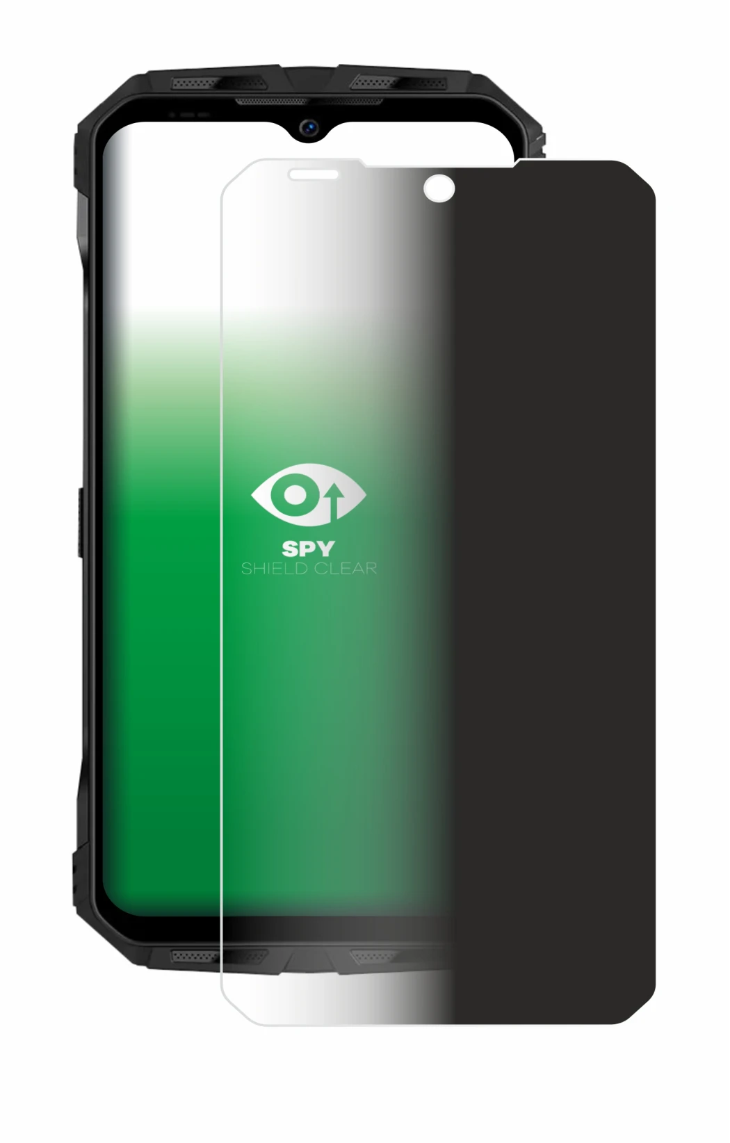 Image de l'appareil Doogee V30T avec une grande variété de protections d'écran.