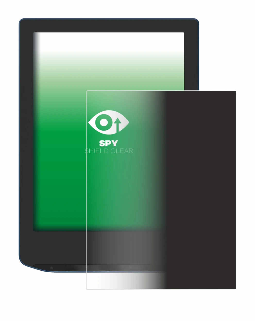 Image de l'appareil PocketBook Verse Pro avec une grande variété de protections d'écran.