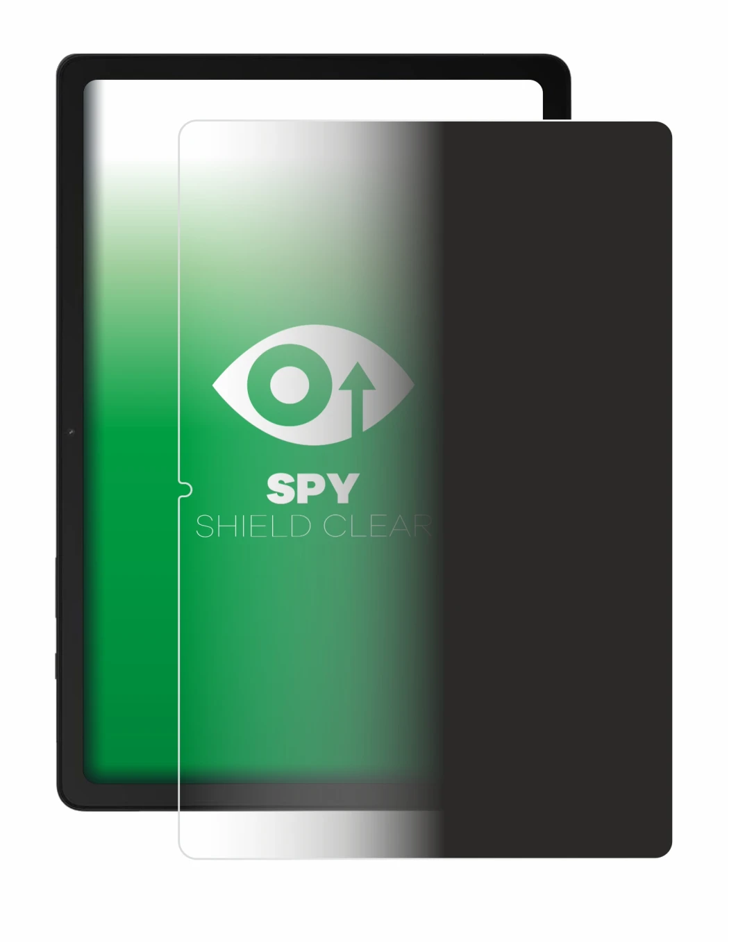 Image de l'appareil Samsung Galaxy Tab A9 Plus WiFi (portrait) avec une grande variété de protections d'écran.