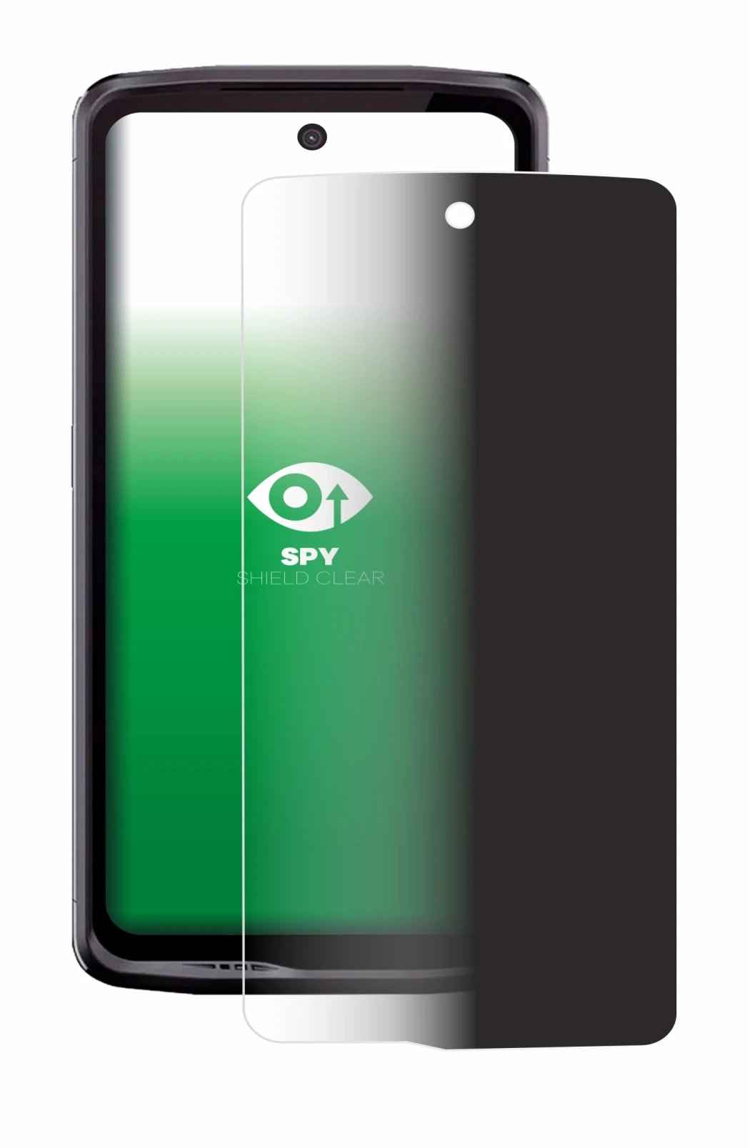 Image de l'appareil Crosscall Stellar X5 avec une grande variété de protections d'écran.