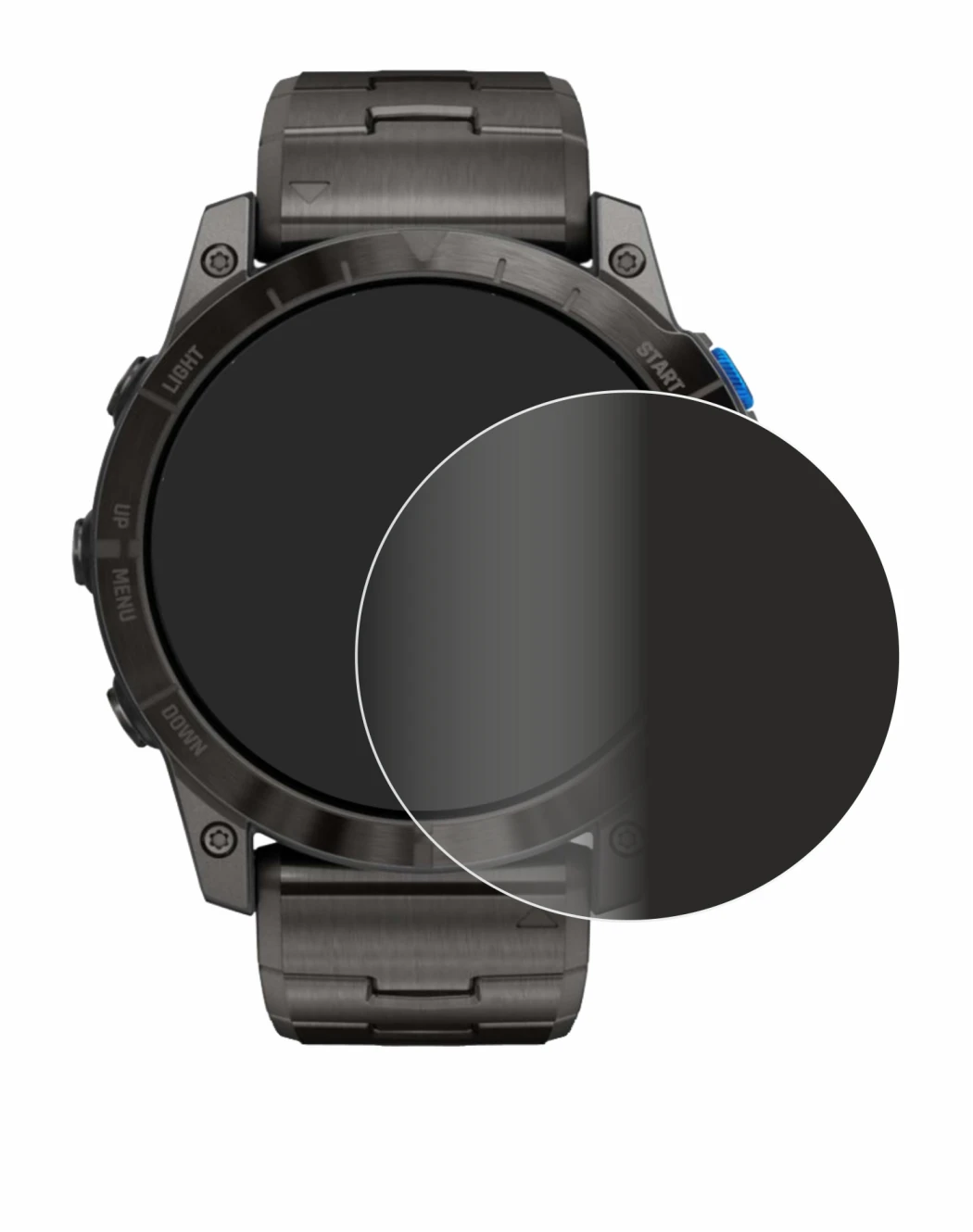 Image de l'appareil Garmin D2 Mach1 Pro avec une grande variété de protections d'écran.