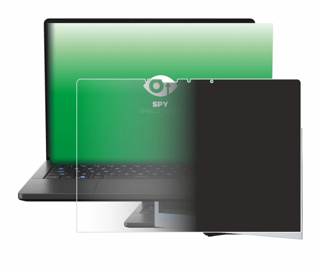 Image de l'appareil ASUS ROG Zephyrus G14 2024 GA403 avec une grande variété de protections d'écran.