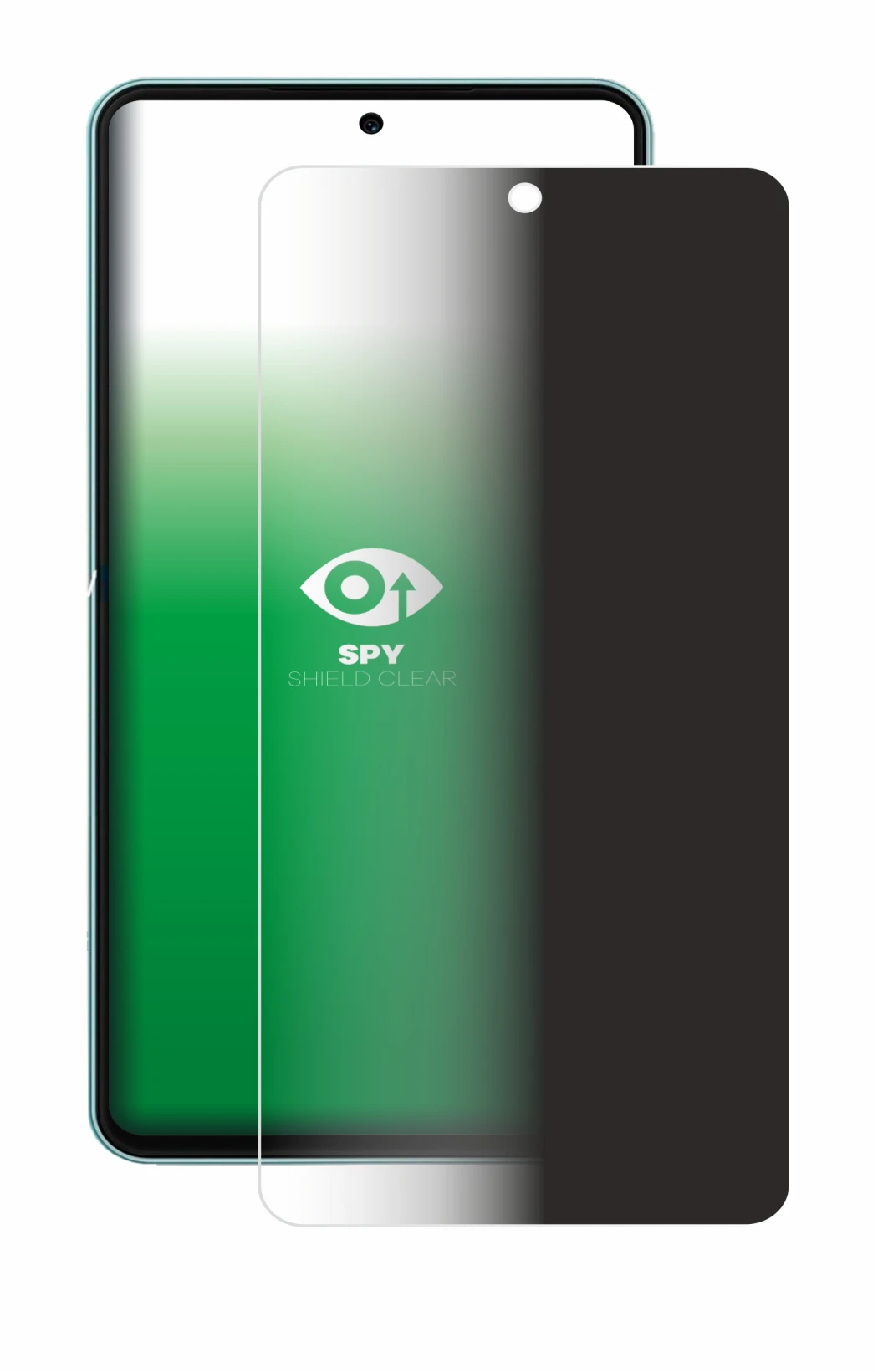 Image de l'appareil Samsung Galaxy M55 avec une grande variété de protections d'écran.
