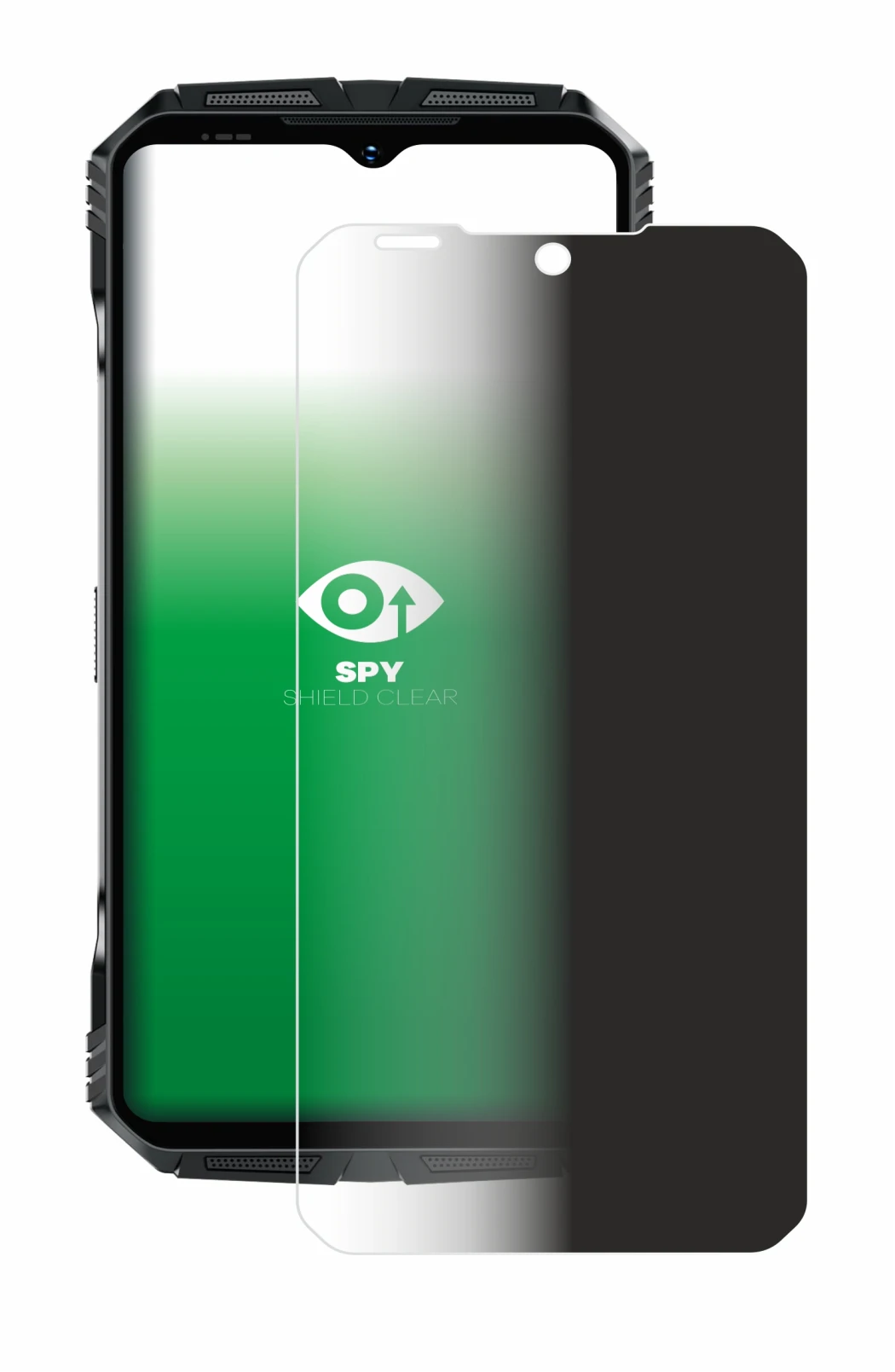 Image de l'appareil Doogee S118 avec une grande variété de protections d'écran.