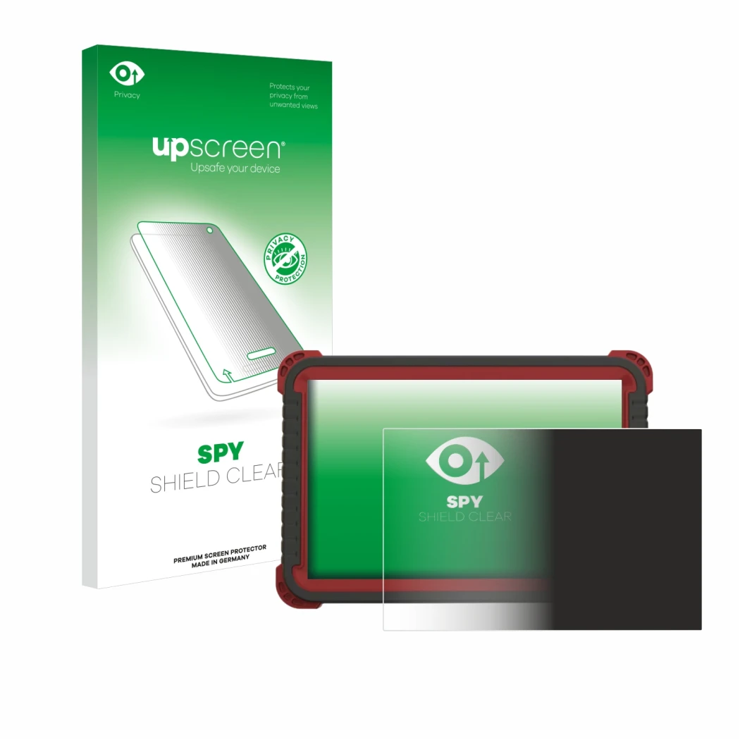 Face avant d’un emballage produit avec le logo de la marque upscreen. À côté, l’appareil Thinktool Master 2 est représenté ave