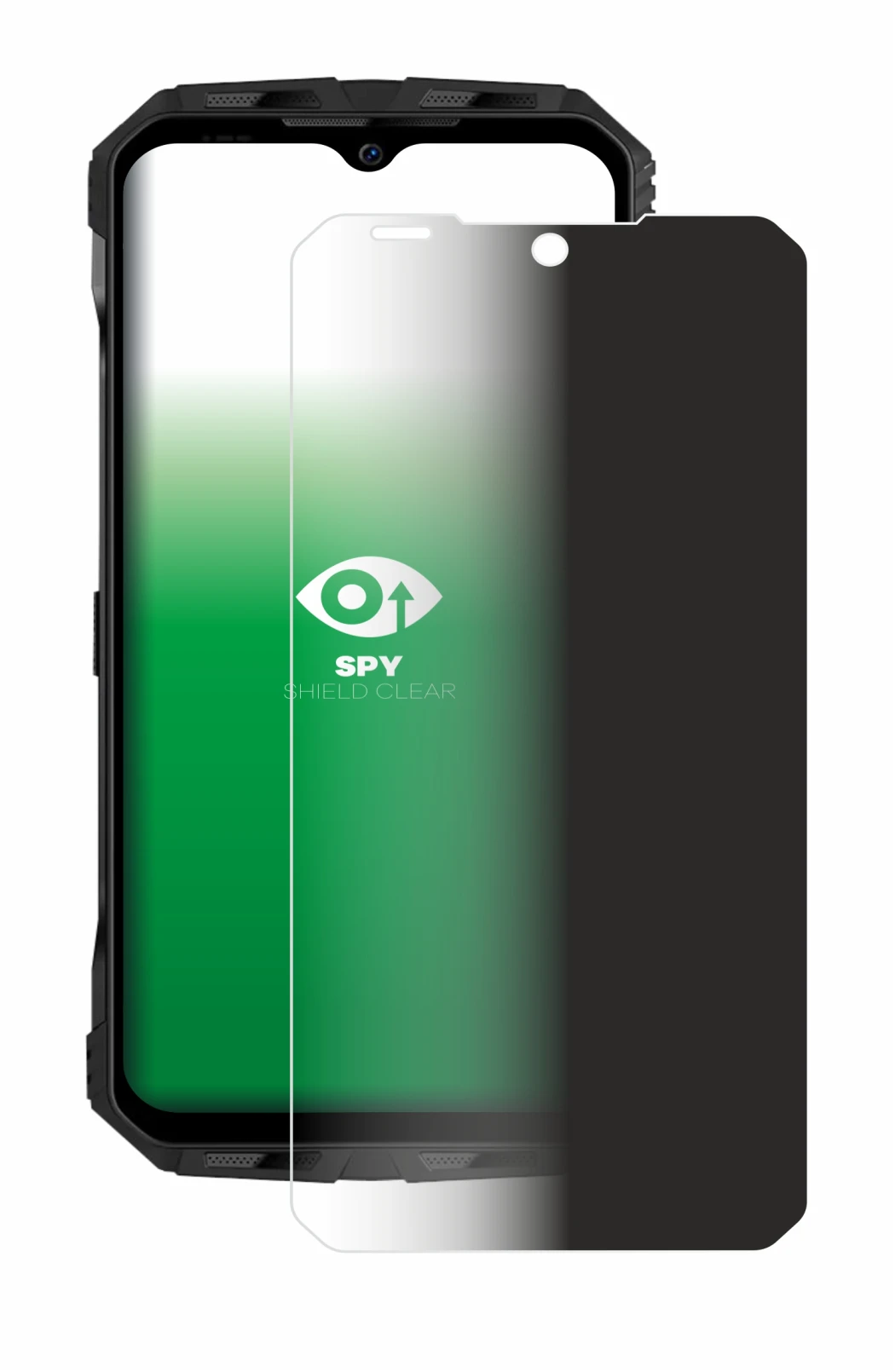 Image de l'appareil Doogee V Max Plus avec une grande variété de protections d'écran.