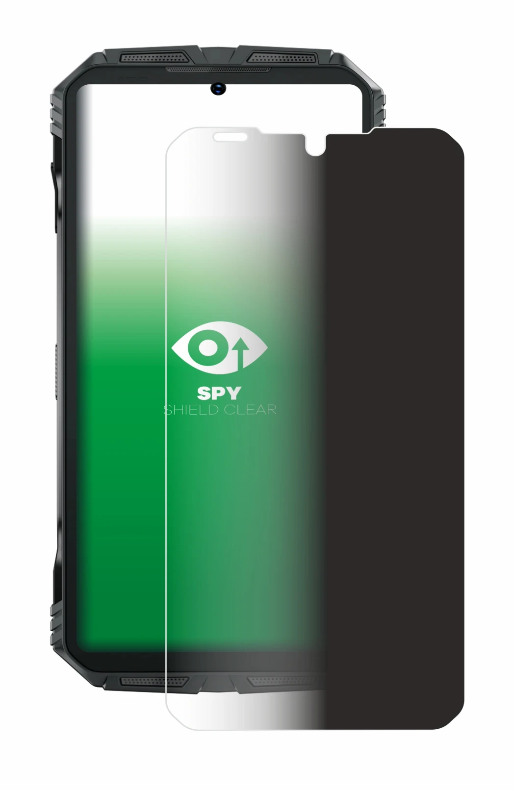 Image de l'appareil Doogee S Punk Pro avec une grande variété de protections d'écran.