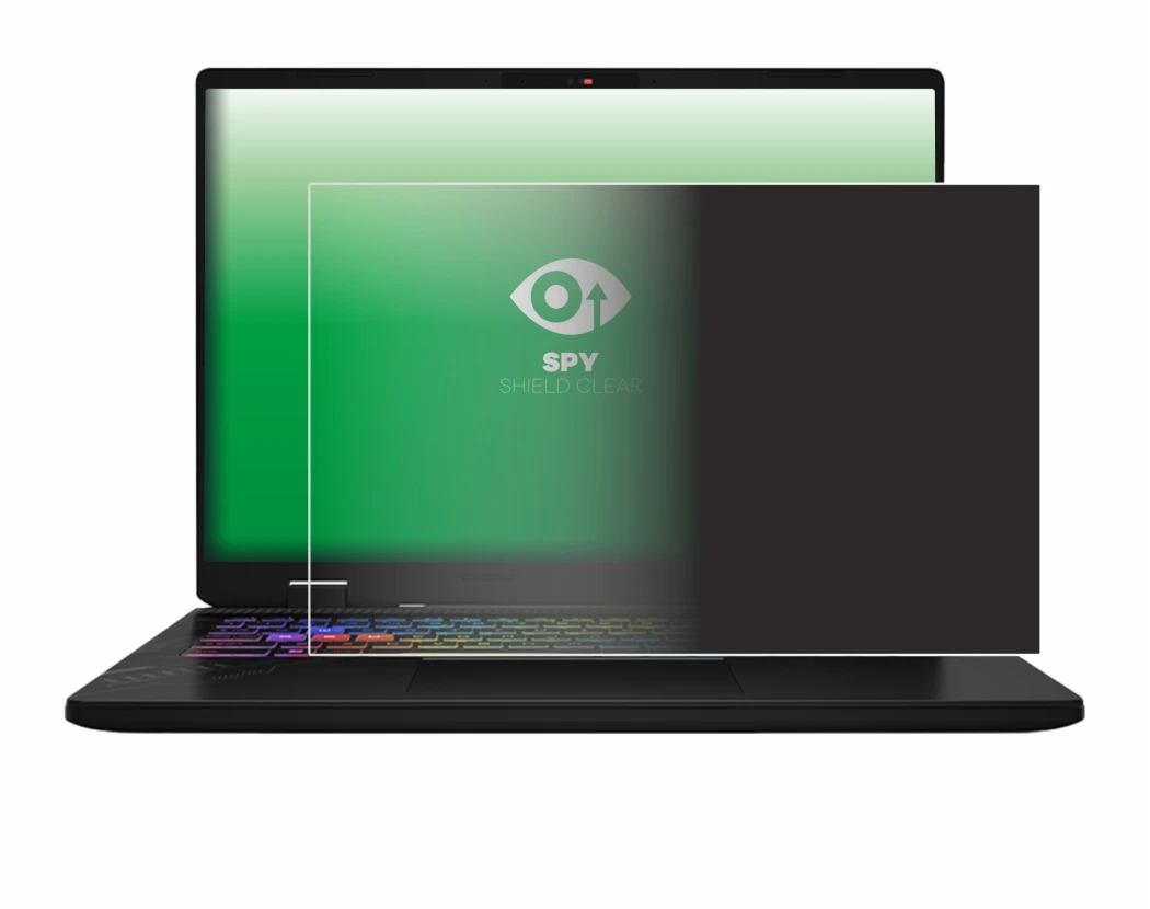 Image de l'appareil MSI Vector 16 HX AI avec une grande variété de protections d'écran.