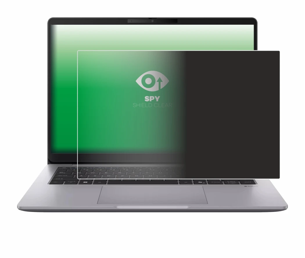 Image de l'appareil ASUS ExpertBook P3 G2 avec une grande variété de protections d'écran.