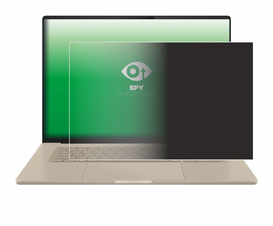 Image de l'appareil ASUS ZenBook A16 UX3607 avec une grande variété de protections d'écran.