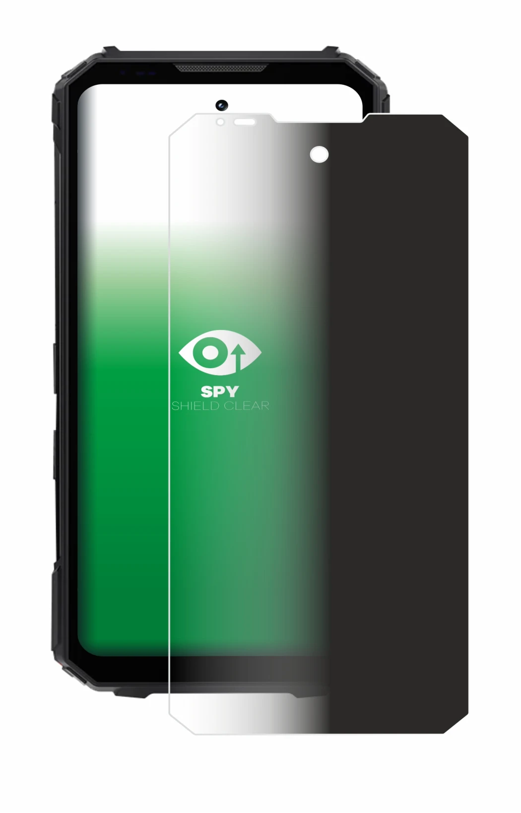 Image de l'appareil Doogee V Max LR avec une grande variété de protections d'écran.