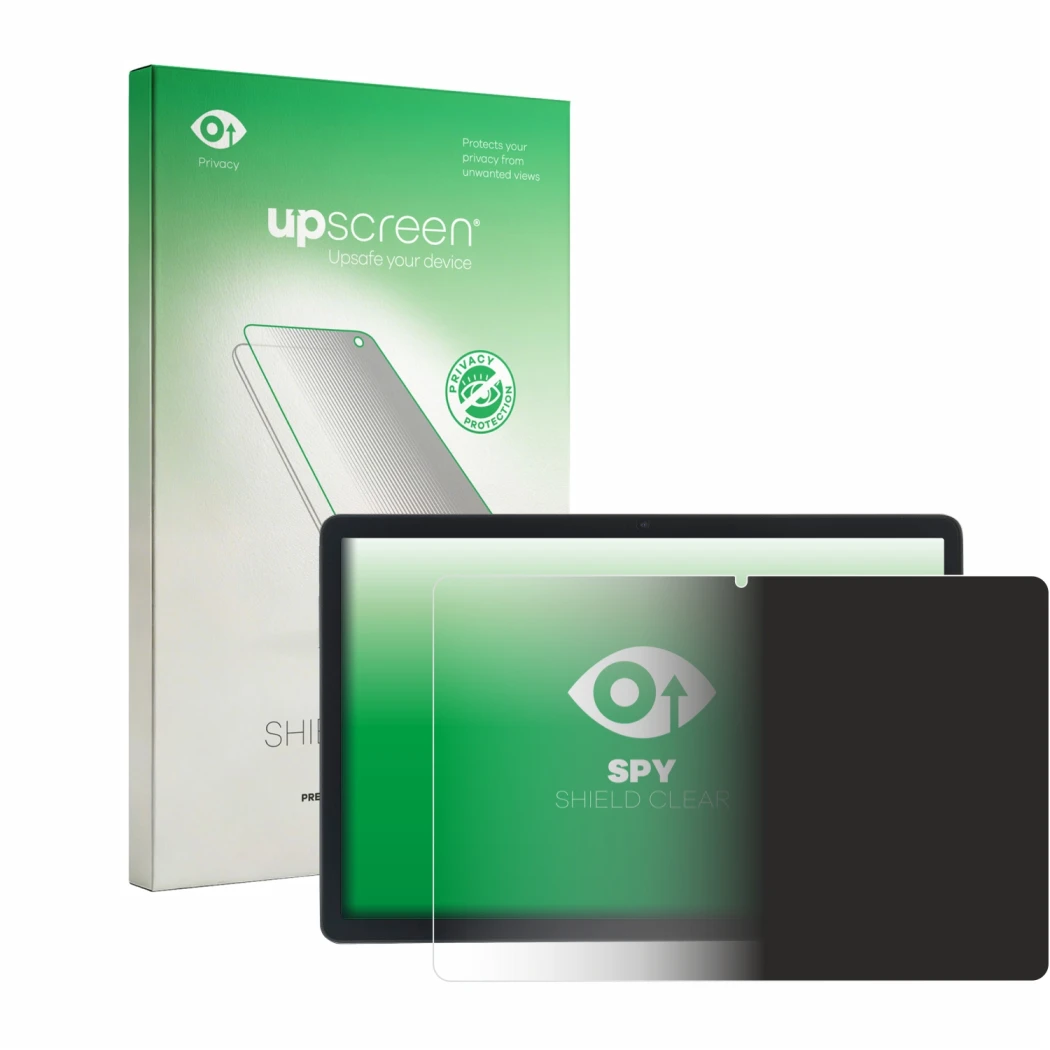 Face avant d’un emballage produit avec le logo de la marque upscreen. À côté, l’appareil Acepad A172 est représenté avec la pr