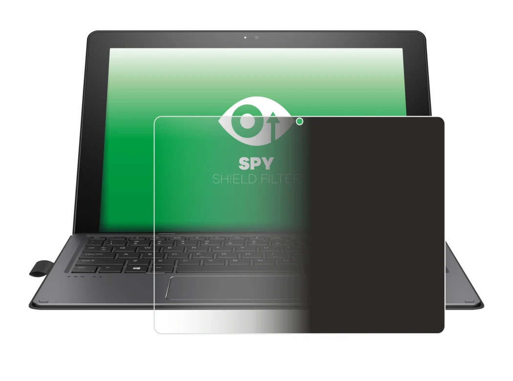 Image de l'appareil HP Pro x2 612 G2 avec une grande variété de protections d'écran.