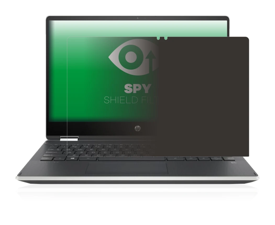 Image de l'appareil HP Pavilion x360 (14-dhX) avec une grande variété de protections d'écran.