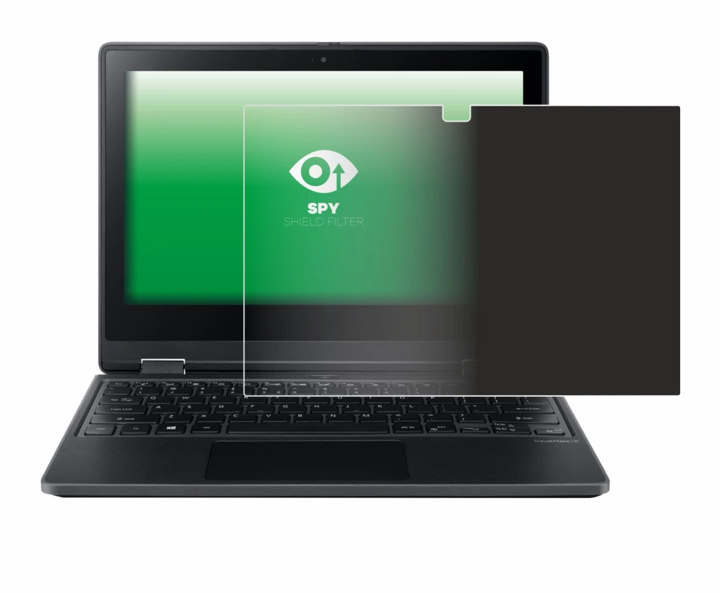 Image de l'appareil Acer TravelMate Spin B3 avec une grande variété de protections d'écran.