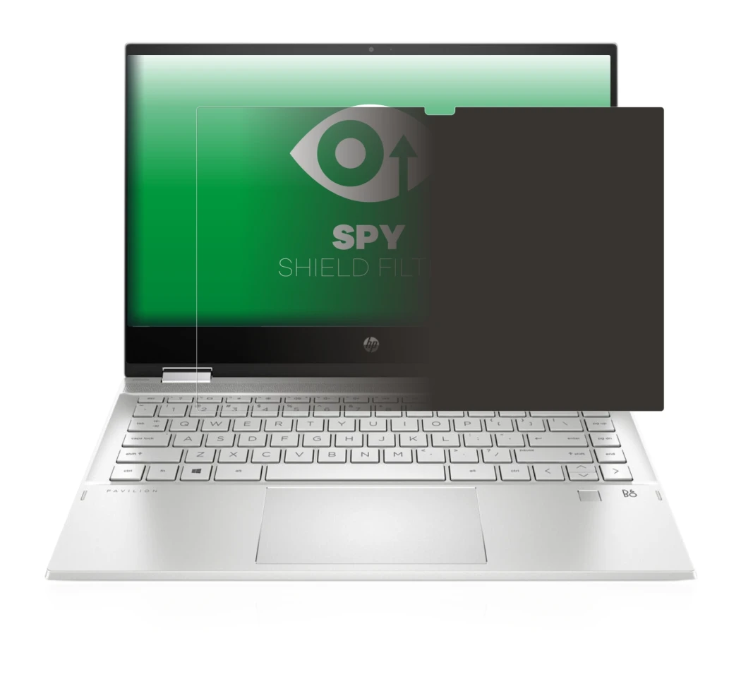 Image de l'appareil HP Pavilion x360 (14-dwX) avec une grande variété de protections d'écran.