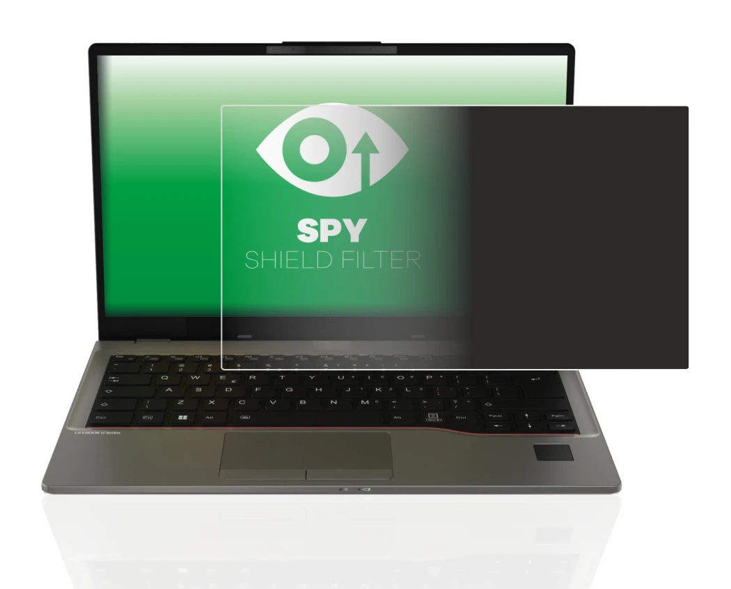 Image de l'appareil Fujitsu Lifebook U7412 avec une grande variété de protections d'écran.