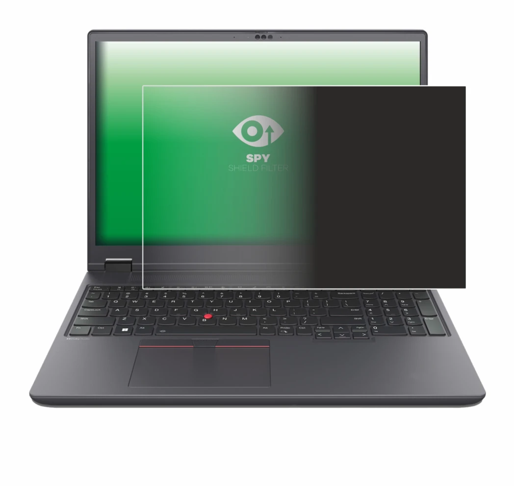 Image de l'appareil Lenovo ThinkPad P16v Gen 1 avec une grande variété de protections d'écran.