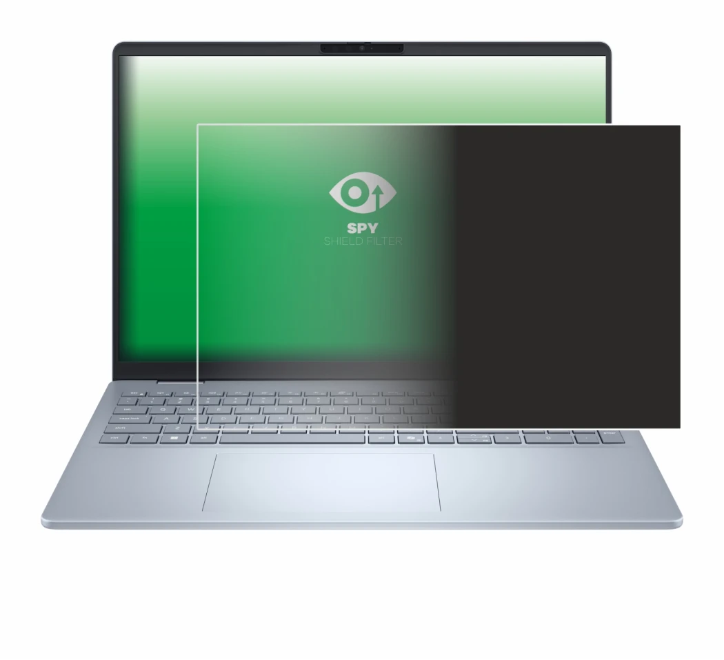 Image de l'appareil Dell 16 Plus Laptop avec une grande variété de protections d'écran.