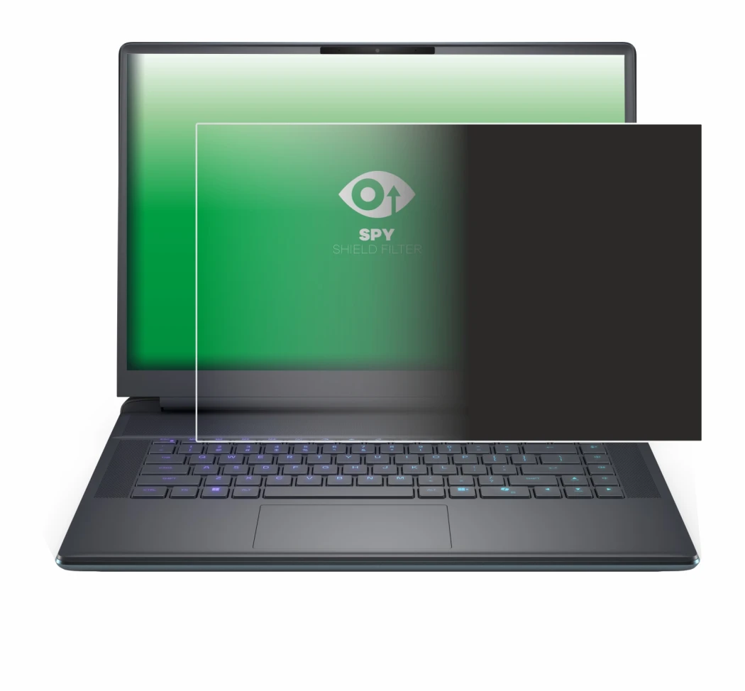 Image de l'appareil Dell Alienware 16 Area-51 avec une grande variété de protections d'écran.